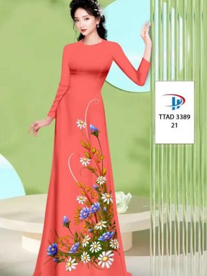 Vải Áo Dài Hoa Cúc AD TTAD3389 27